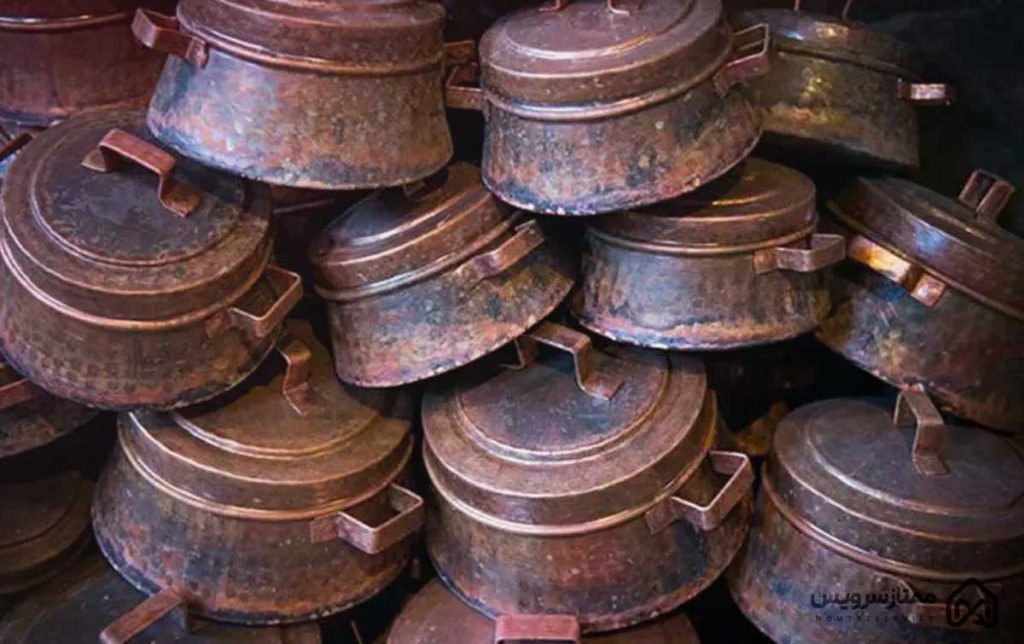 براق کردن ظروف مسی